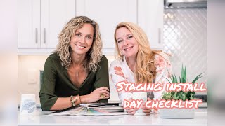Home Staging InstallDay Checklist