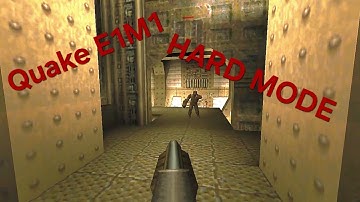 Quake E1M1 Full Walkthrough On Hard Diffuculty...