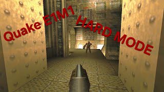 Quake E1M1 Full Walkthrough On Hard Diffuculty...