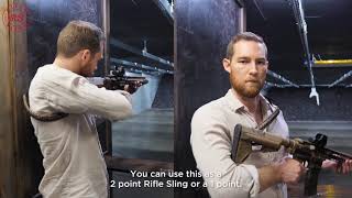 Rifle Sling | Gun Sling Traditional 2-Point 550 Paracord Shotgun Sling Complete Bundle