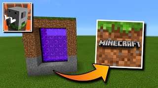 CÓMO HACER UN PORTAL A LA DIMENSIÓN MINECRAFT PE en CRAFTSMAN (Building Craft)