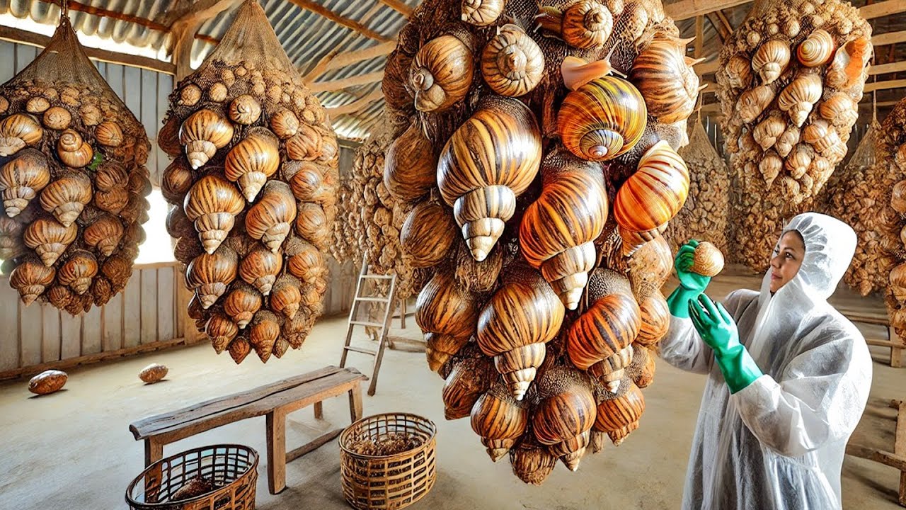 Incroyable ! Des Millions d’Escargots Élevés et Transformés pour l’Alimentation et les Cosmétiques