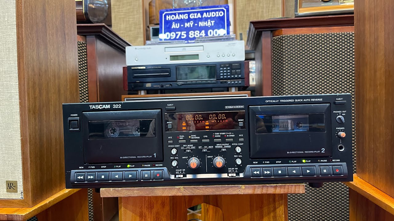 Những điều chưa biết về đầu Tape Tascam 322 đa dụng. Lh 0975884009