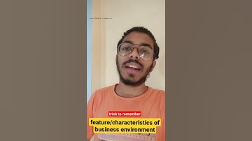 Trick to remember features / characteristics of business environment | business studies | #shorts