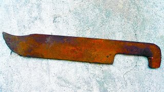 Restoration Rusty Handmade Giant Knife