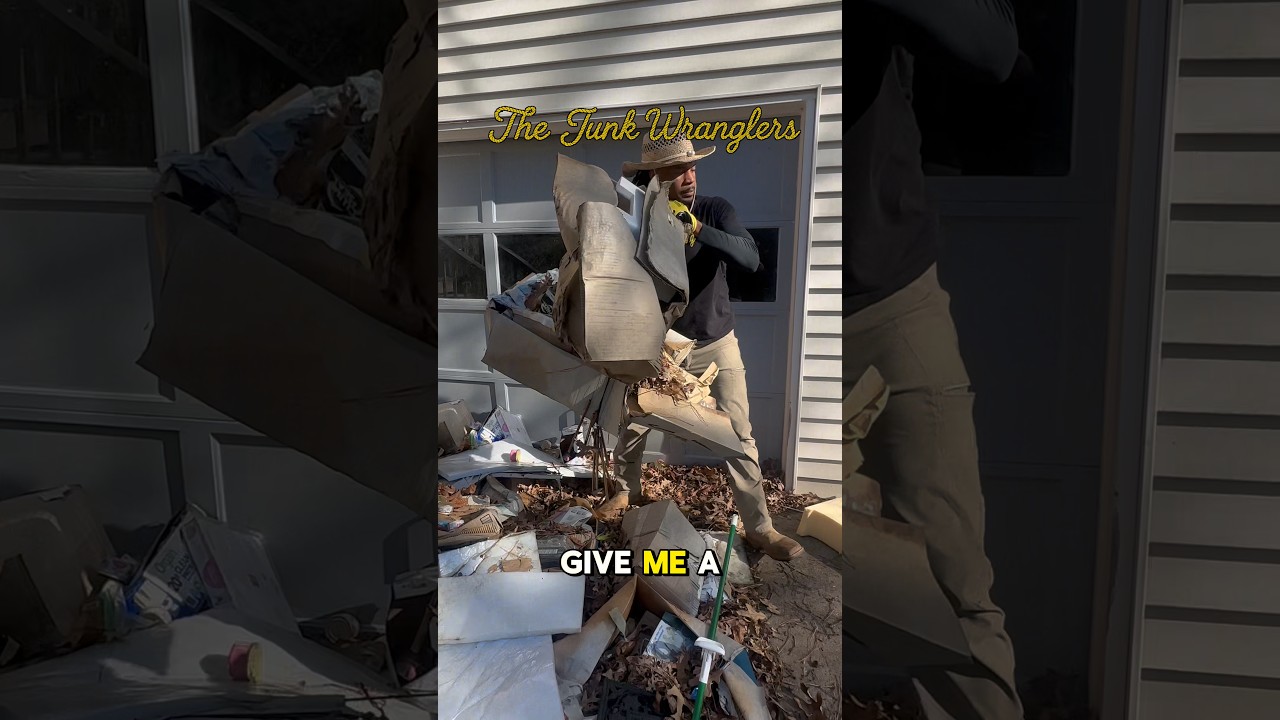 Junk removal in Roswell GA. #junkremoval #roswell #cardboard #thejunkwranglers