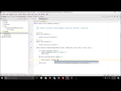 Bukkit | Command && onEnable\Disable | EP: 2