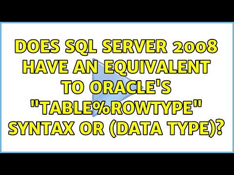 Does SQL Server 2008 have an equivalent to Oracle's "table%rowtype" syntax or (Data Type)?