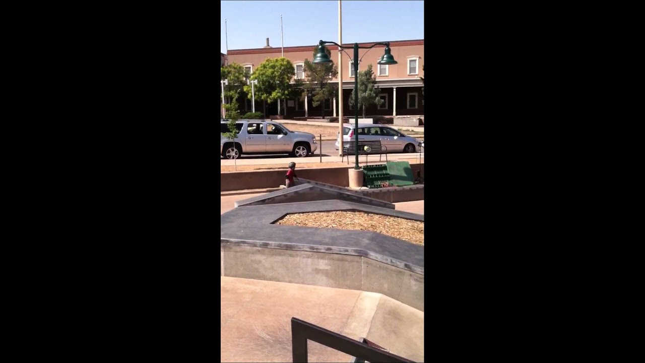 Kamal skateboarding Santa Fe skate park