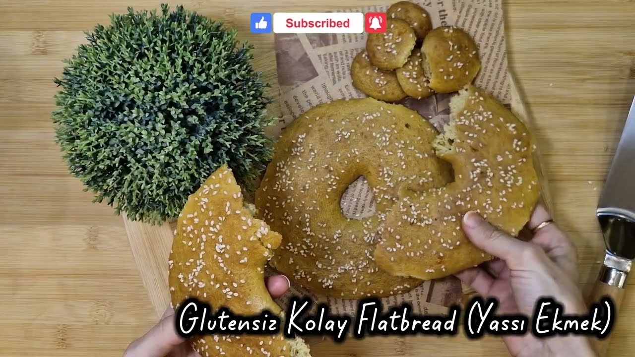 Unsuz, Glutensiz Flatbread (Yassı Ekmek) Tarifi 🥯 Nohutlu, Proteinli 🤌🏻 
