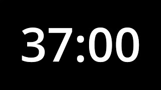 37 MINUTE TIMER - No Sound - Full HD 1080p - COUNTDOWN