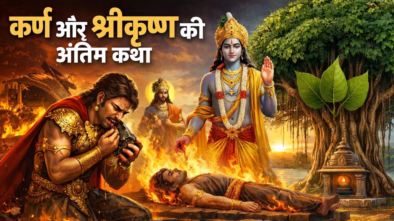 “कर्ण का अंतिम संस्कार कहाँ हुआ था? श्रीकृष्ण ने क्यों छुपाया ये रहस्य! | Mahabharat Secret” 