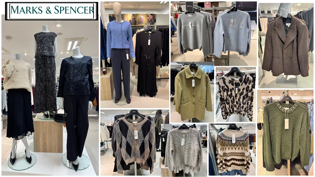 ♦️MARKS & SPENCER♦️NEW COLLECTION OF WOMENS KNITTED WEAR,OUTERWEAR, TOPS,TROUSERS, DRESSES😍NOV 2025🔹