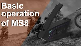 EJEAS MS8 Mesh Intercom Basic Operations
