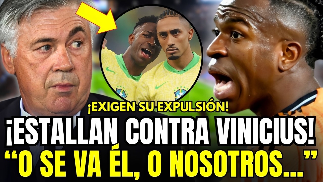 Escándalo en Brasil: Vinicius, Raphinha y Ancelotti
