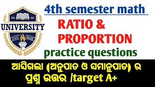 4th semester compulsory math! Unit 2 ! Ratio and proportion