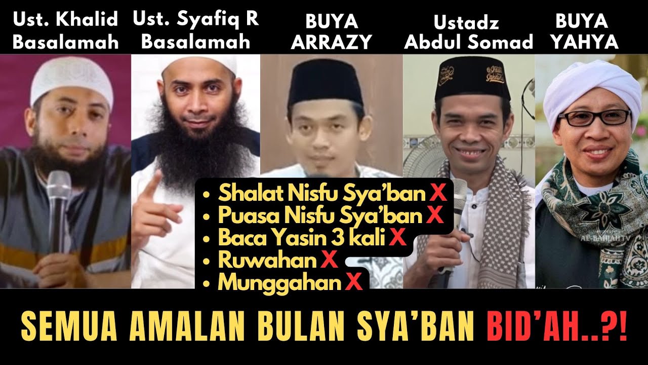 Amalan Nisfu Sya'ban, Ruwahan, Munggahan Sunnah/Bid'ah? #nisfusyaban #ruwahan