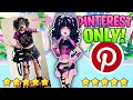 PINTEREST Picks My DRESS TO IMPRESS Outfits | DTI ROBLOX