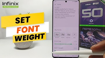 How To Set Font Weight In Infinix Note 50 Pro