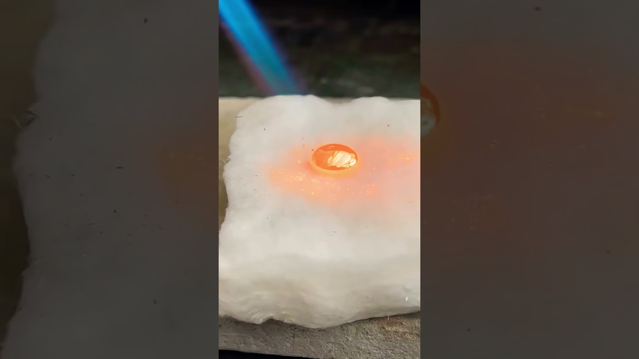 melting gold hot deep of water to sound 