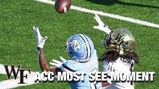 Wake Forest DB Ja'Sir Taylor Steals a Pick From Dyami Brown