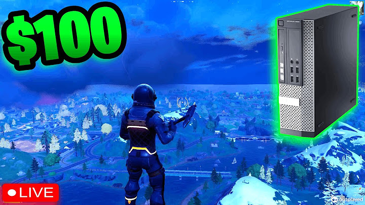 Playing a Fortnite Tournament On a $100 Gaming PC!