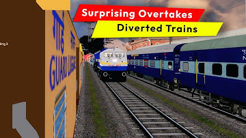 Back to Back Surprising Overtake I Crossing I MSTS Open Rails