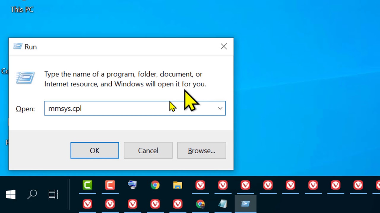 how to open sound device using run command YouTube