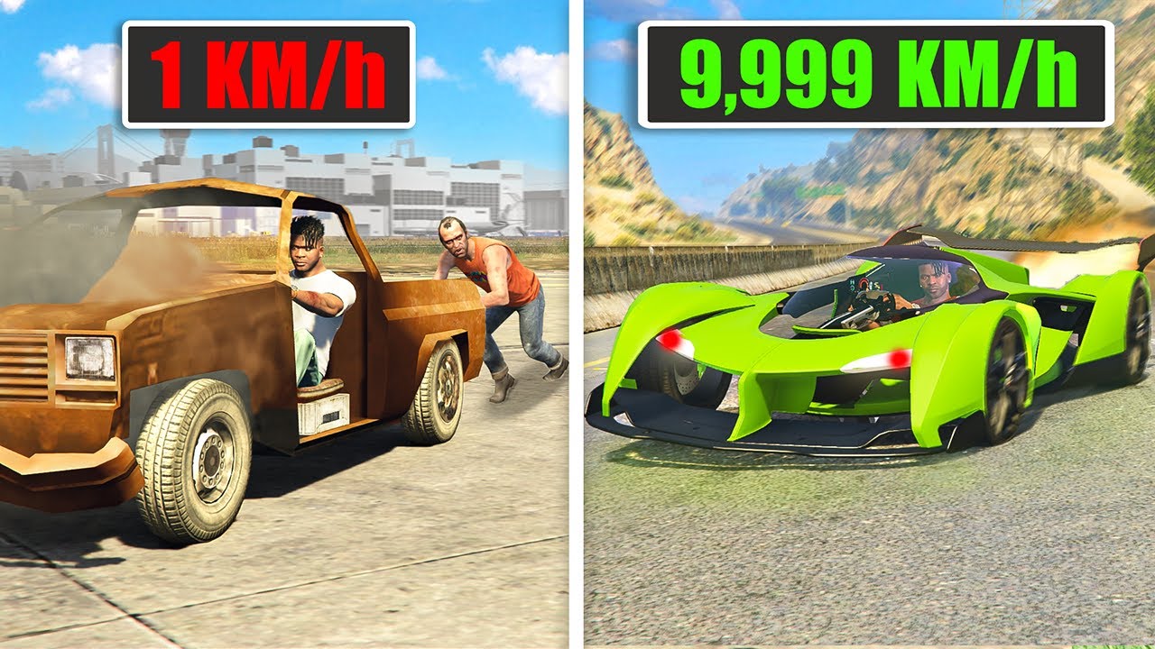 Mỗi Lần VA CHẠM XE Của Tôi Lại NHANH HƠN Trong GTA 5