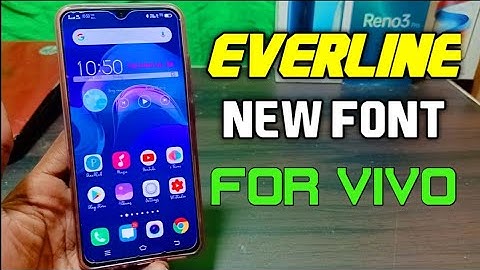 Everline new font free apply in vivo mobile