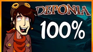 Deponia Full Game Walkthrough (No Commentary) - 100% Achievements