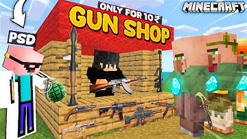 I OPENED A GUN SHOP IN MINECRAFT...