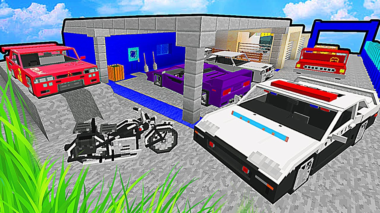 Minecraft City - LAVA RÁPIDO DE CARROS - YouTube