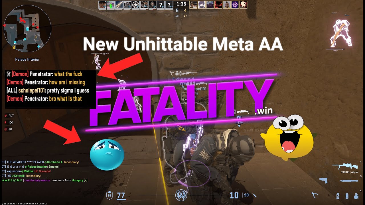 CS2 HvH with new unhittable anti-aim ft. fatality [config in desc ...