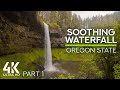 8 HOURS Waterfall Sounds and Birds Chirping for Sleeping - Amazing Silver Falls, Oregon - Part #1