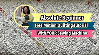 💛 BEGINNER Free Motion Quilting On A Regular Sewing Machine