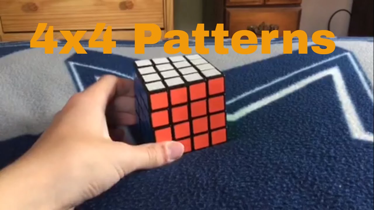 4 Cool 4x4 Rubik S Cube Patterns Youtube - 4x4 robux cube