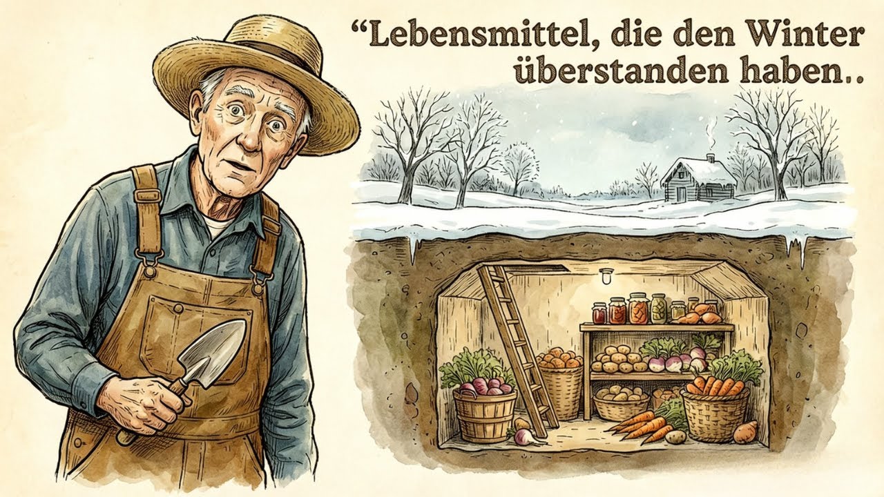 Das Lagersystem des Zweiten Weltkriegs, das Lebensmittel den ganzen Winter über frisch hielt