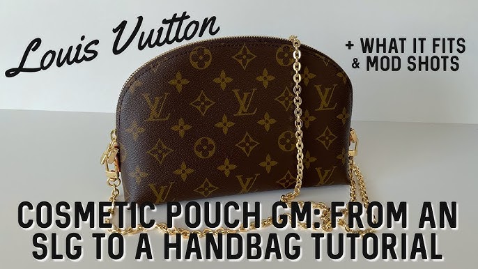 Handbag Angels turn the LV Cosmetic Pouch GM into a Beautiful Conversion Kit  