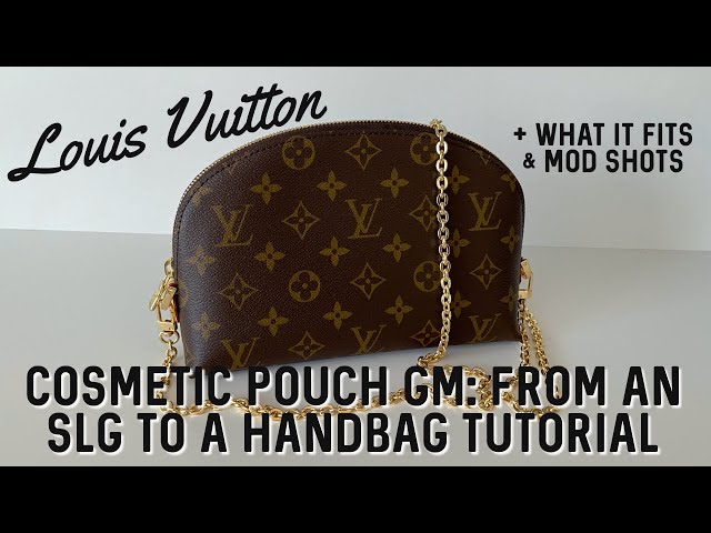Cosmetic Pouch PM / GM Conversion Kit d-rings Chain/leather -   Cosmetic  pouch, Louis vuitton cosmetic pouch, Louis vuitton pouch