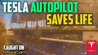 TESLA AUTOPILOT PREDICTS CRASH COMPILATION AND SAVE LIFES | TESLA CAPTURED