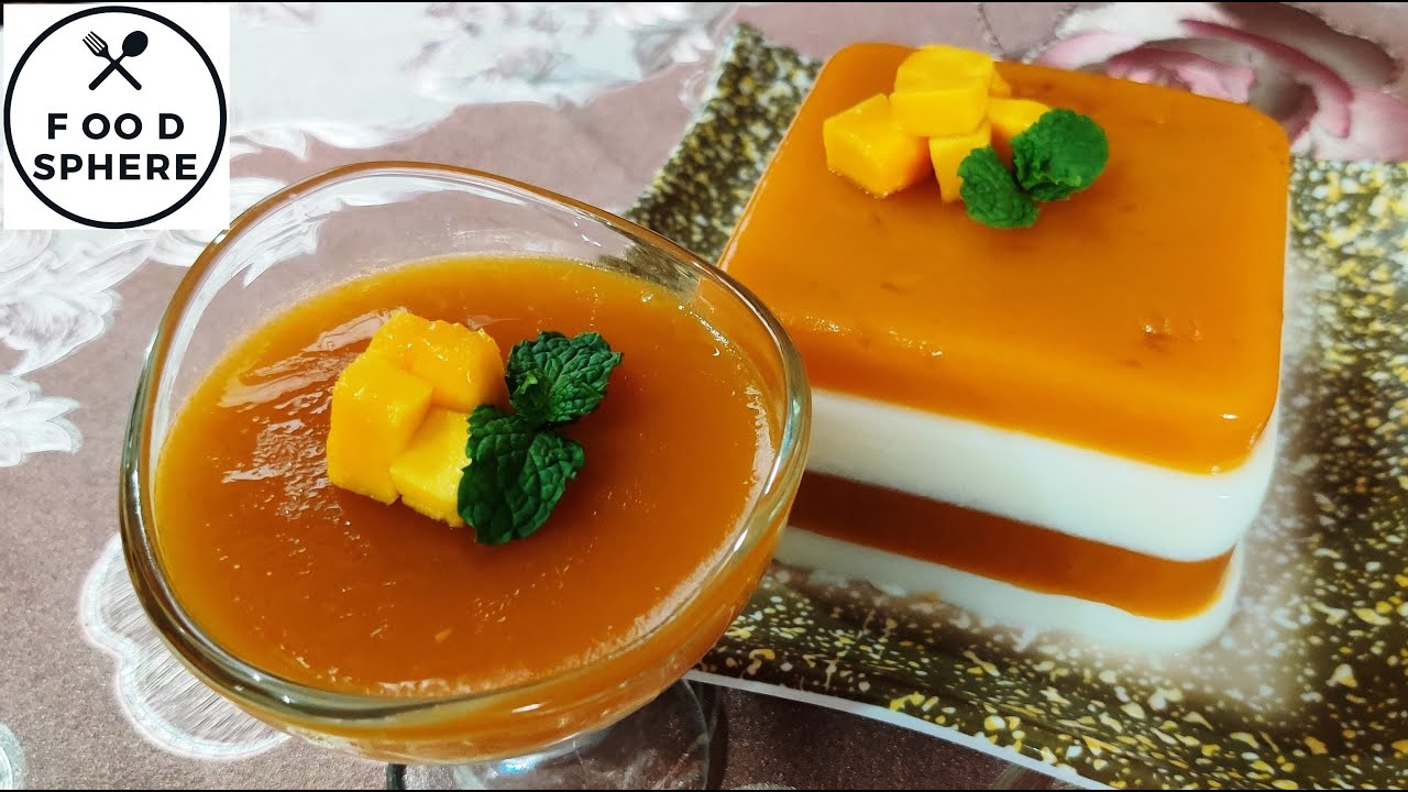 How to make mango milk pudding Easy mango pudding summer special