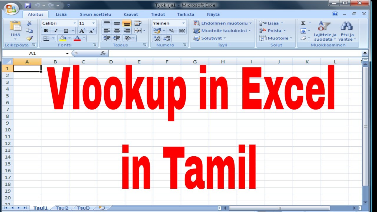 Vlookup in Excel in Tamil | Formulas and functions in Tamil | Part - 5 ...