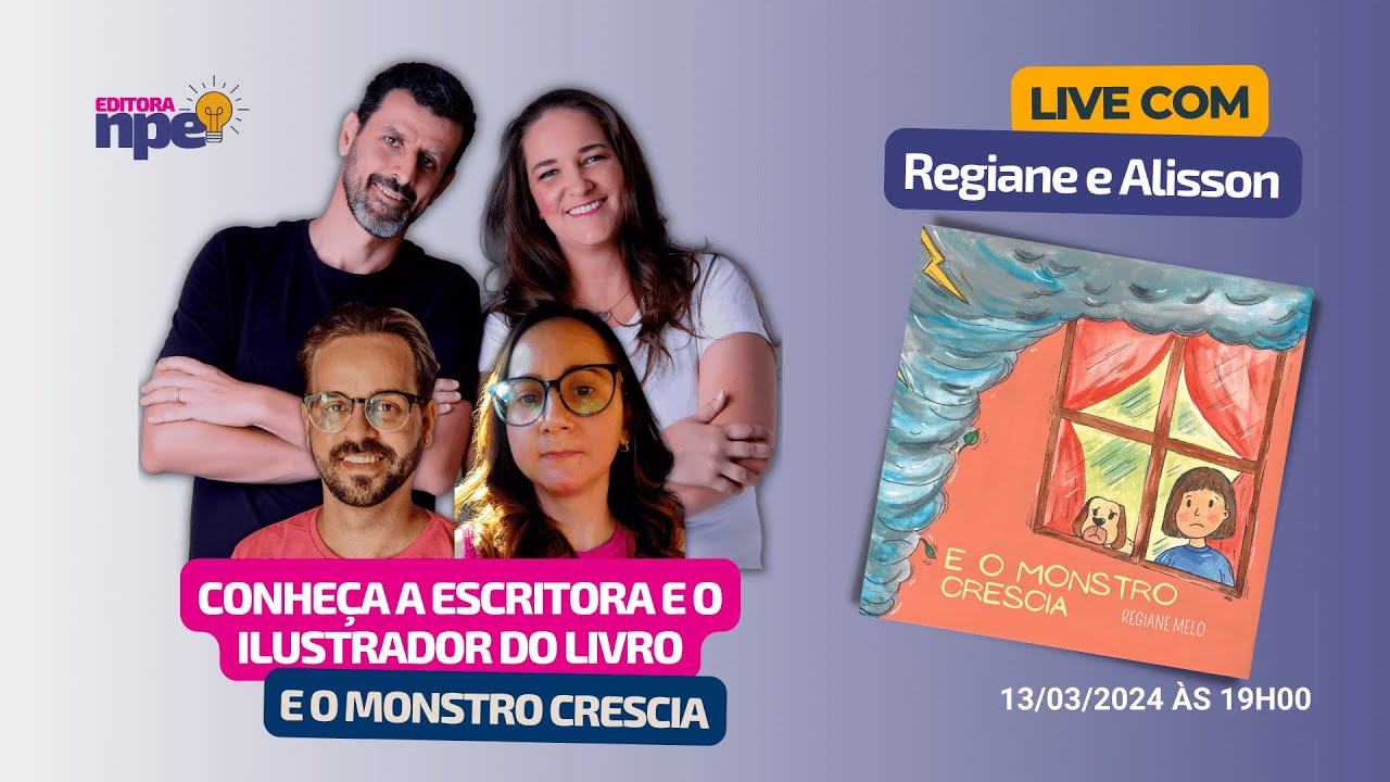 PRÉ-LANÇAMENTO DO LIVRO | com Regiane Melo, escritor do livro "E o monstro crescia""