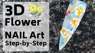 3D Flower Nail Tutorial 💐 Missu Acrylic 3D Flower 1