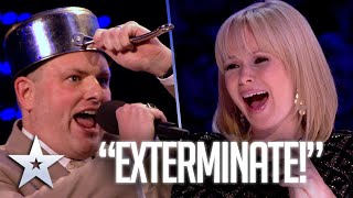 a singing dalek unforgettable audition britains got talent