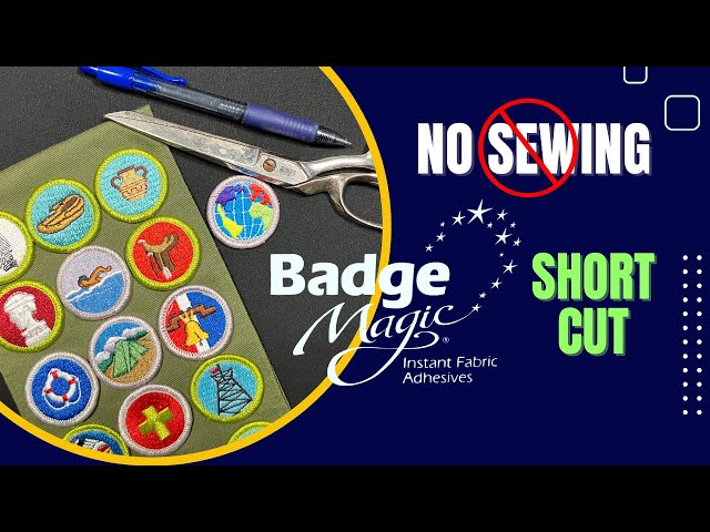 How to Sew On Patches and Merit Badges Without Needle and