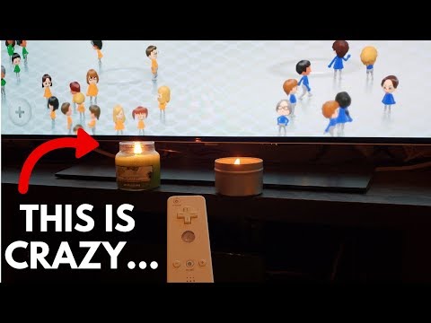 Replacing the Wii Sensor Bar with Candles... What Happens?? (So weird...)