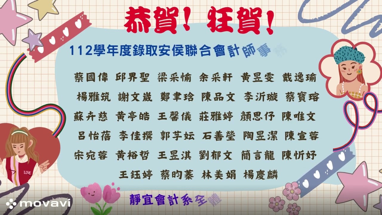 112學年 靜宜會計系 四大會計師事務所榜單