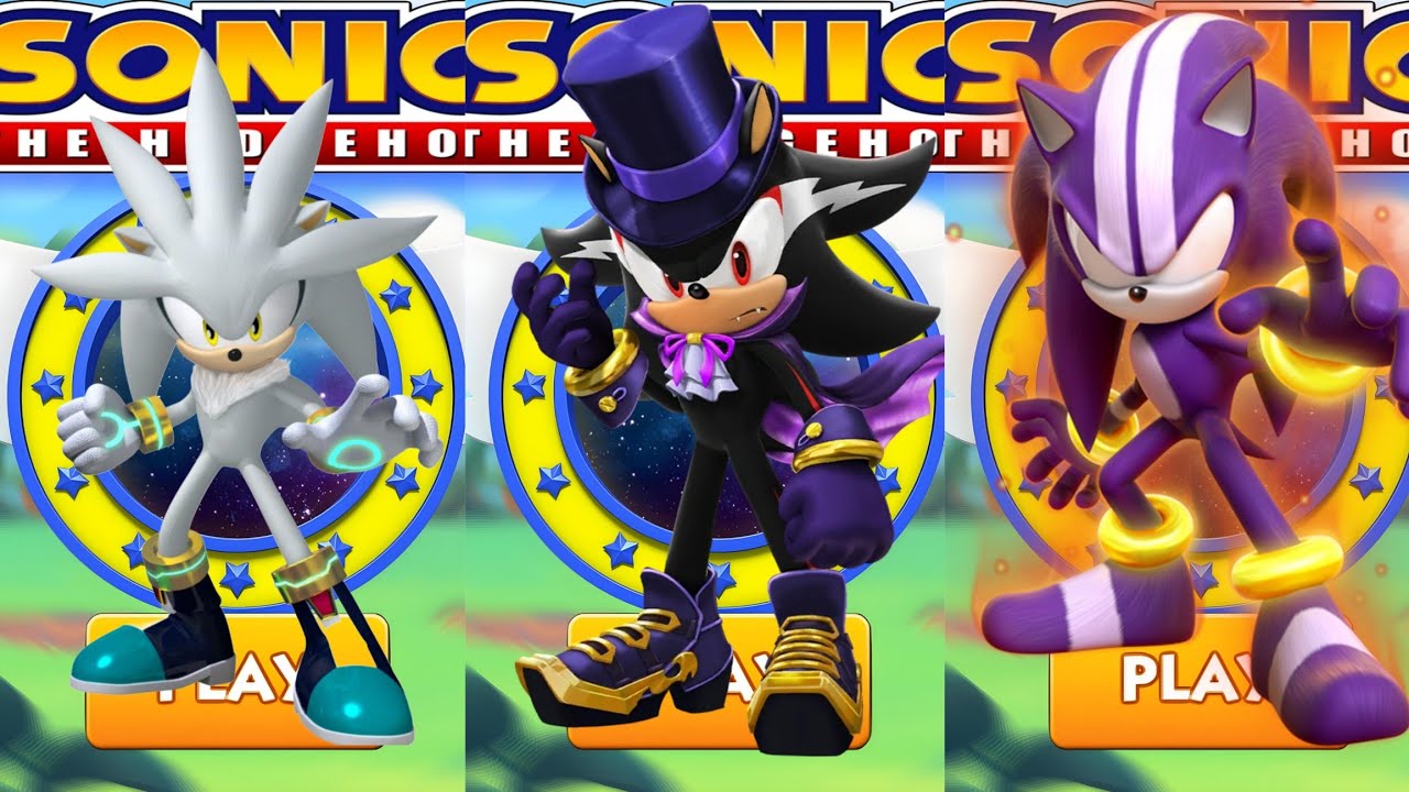 Sonic Dash - Silver VS Vampire Shadow VS Darkspine _ Sonic vs All ...